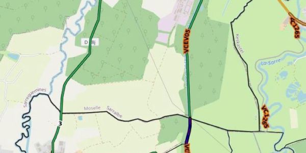 Circulation interdite sur la piste du canal entre BISSERT et RECH