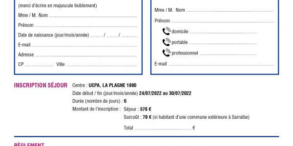 Lundi 28 mars, dernier jour pour les inscriptions - SÉJOURS ADOS 2022 “La Plagne 1800”