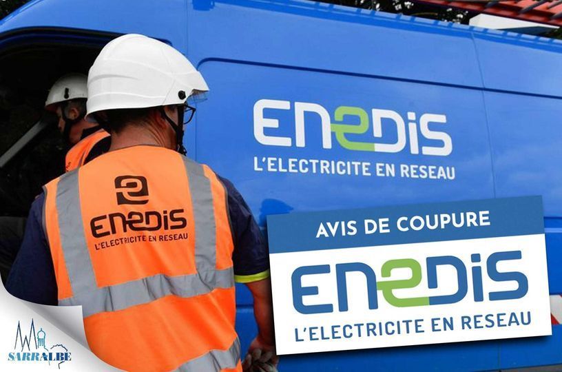 INFO ENEDIS : travaux sur le réseau électrique qui entraineront une ou plusieurs coupures de courant