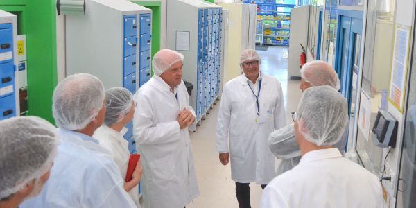 Laurent Touvet, préfet de la Moselle, et Dominique Laurent, sous-préfète de Sarreguemines en visite de travail dans notre ville de Sarralbe