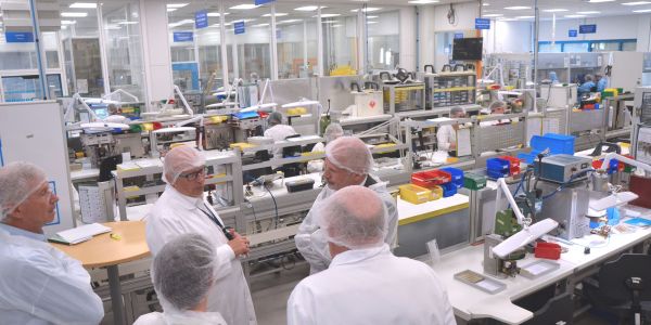 Laurent Touvet, préfet de la Moselle, et Dominique Laurent, sous-préfète de Sarreguemines en visite de travail dans notre ville de Sarralbe