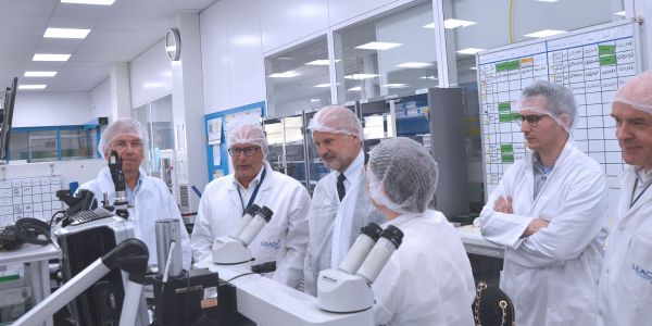 Laurent Touvet, préfet de la Moselle, et Dominique Laurent, sous-préfète de Sarreguemines en visite de travail dans notre ville de Sarralbe