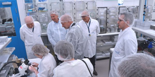 Laurent Touvet, préfet de la Moselle, et Dominique Laurent, sous-préfète de Sarreguemines en visite de travail dans notre ville de Sarralbe
