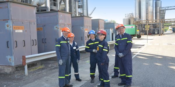 Laurent Touvet, préfet de la Moselle, et Dominique Laurent, sous-préfète de Sarreguemines en visite de travail dans notre ville de Sarralbe