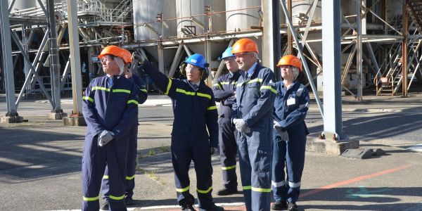 Laurent Touvet, préfet de la Moselle, et Dominique Laurent, sous-préfète de Sarreguemines en visite de travail dans notre ville de Sarralbe