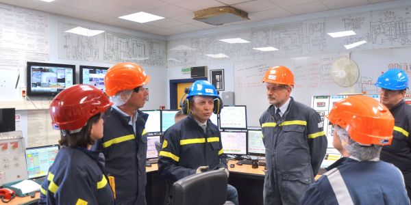 Laurent Touvet, préfet de la Moselle, et Dominique Laurent, sous-préfète de Sarreguemines en visite de travail dans notre ville de Sarralbe