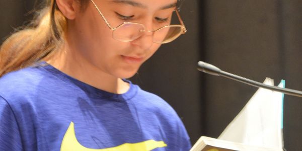 Concours d’éloquence de la classe de CM2 de Mme Mast en partenariat avec la bibliothèque de Sarralbe.
