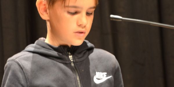Concours d’éloquence de la classe de CM2 de Mme Mast en partenariat avec la bibliothèque de Sarralbe.