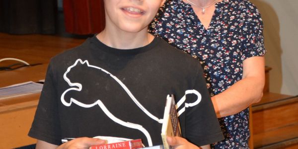 Concours d’éloquence de la classe de CM2 de Mme Mast en partenariat avec la bibliothèque de Sarralbe.