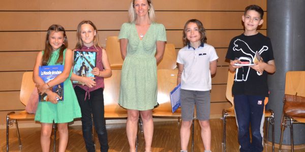 Concours d’éloquence de la classe de CM2 de Mme Mast en partenariat avec la bibliothèque de Sarralbe.