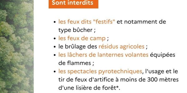 Le préfet de la Moselle, passe la Moselle en vigilance FEUX DE FORÊT au degré SÉVÈRE