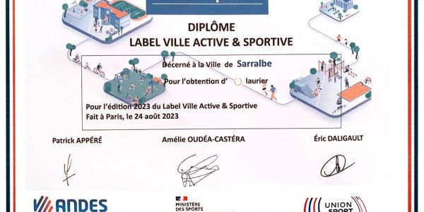 LABEL VILLE ACTIVE ET SPORTIVE 2023