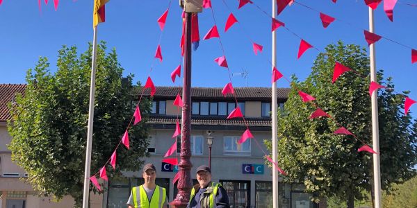 La ville de Sarralbe s'est colorée de tons rose/fuchsia !!!