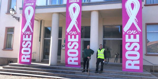 La ville de Sarralbe s'est colorée de tons rose/fuchsia !!!