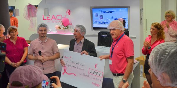 Leach International Europe - 2 000 € reversés à la Ligue contre le Cancer