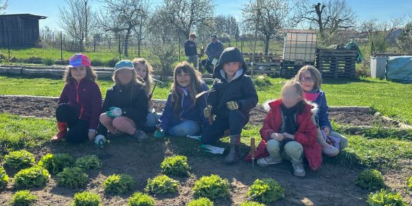 Les écoliers de Rech cultivent l’avenir au jardin partagé
