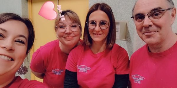Les membres de l'Amicale du Personnel de la Mairie en mode Ping-pong