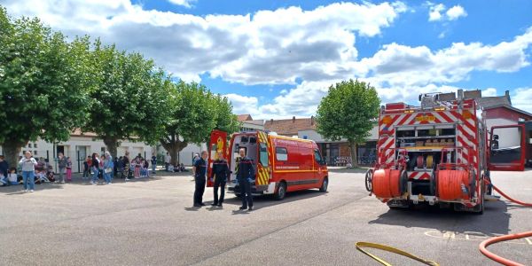 Exercice d'incendie au groupe scolaire Schuman