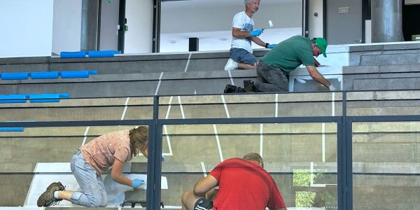 Atelier “Peintre en lettres” : des élus au service de leur ville !