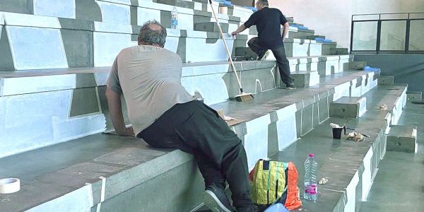 Atelier “Peintre en lettres” : des élus au service de leur ville !