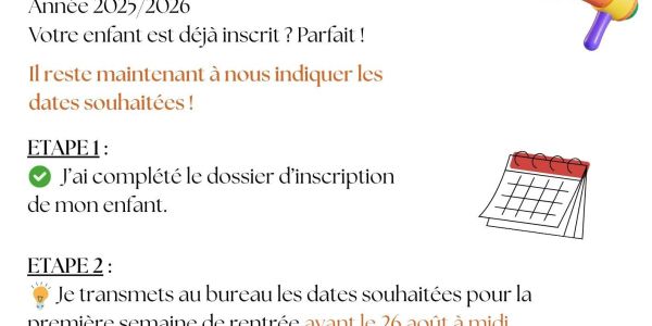 Périscolaire rentrée 2025/2026