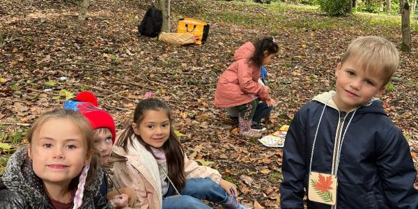 “Classe du dehors” pour les grandes sections de la maternelle Robert Schuman