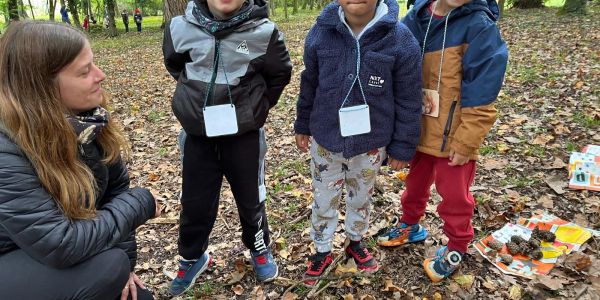 “Classe du dehors” pour les grandes sections de la maternelle Robert Schuman