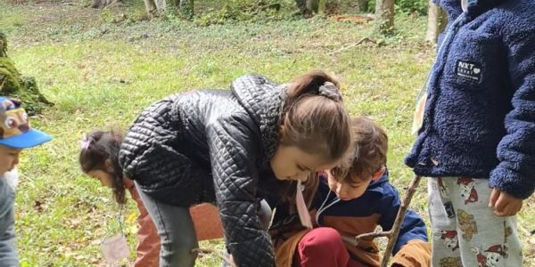 “Classe du dehors” pour les grandes sections de la maternelle Robert Schuman