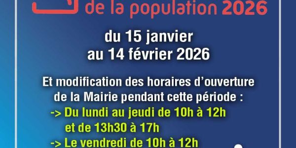 Recensement de la population 2026