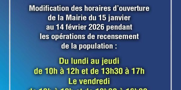 Recensement de la population 2026