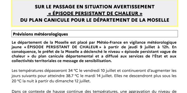 Vigilance météorologique jaune