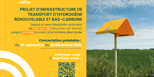 HY-FEN - projet de transport d’hydrogène renouvelable et bas-carbone
