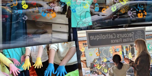 UN DÉCOR DE VITRINE RÉALISÉ PAR DES ENFANTS UN DÉCOR DE VITRINE RÉALISÉ PAR DES ENFANTS
