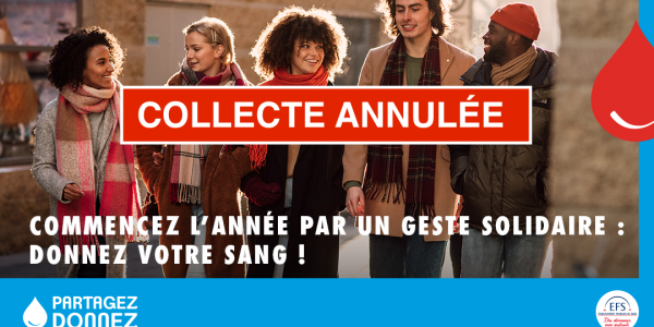 Collecte de sang à Sarralbe le mercredi 8 février 2023 ANNULÉE Collecte de sang à Sarralbe le mercredi 8 février 2023 ANNULÉE