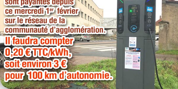 Bornes de recharge des véhicules électriques PAYANTES Bornes de recharge des véhicules électriques PAYANTES