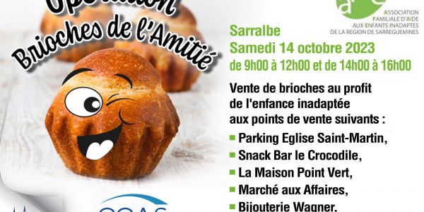 OPÉRATION BRIOCHES DE L'AMITIÉ 2023 OPÉRATION BRIOCHES DE L'AMITIÉ 2023