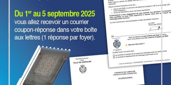 Décidons ensemble de l’avenir de l’éclairage public à Sarralbe Décidons ensemble de l’avenir de l’éclairage public à Sarralbe