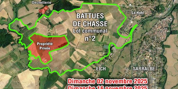 ATTENTION BATTUE DE CHASSE - LOT N°2 ATTENTION BATTUE DE CHASSE - LOT N°2