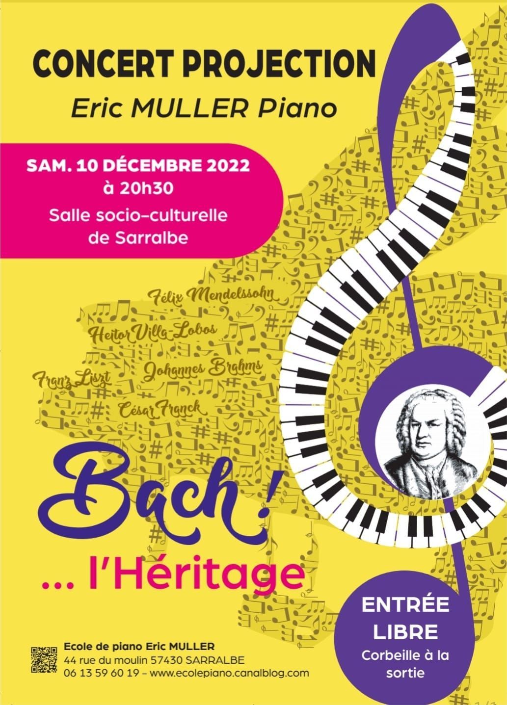 Concert Projection - Eric Muller Piano