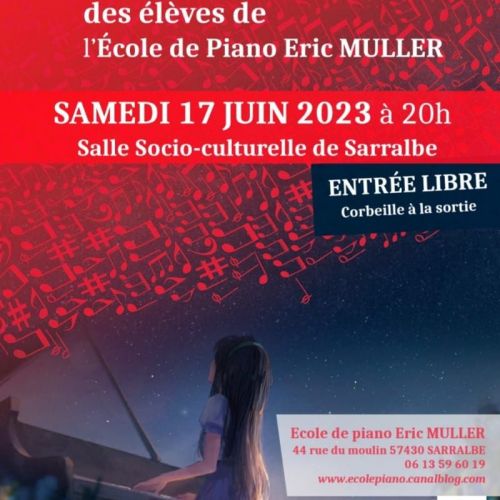 Concert des élèves de l'école de Piano Eric Muller