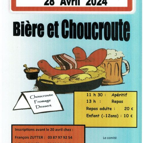 Fête de la bière et de la choucroute du foyer d'Eich