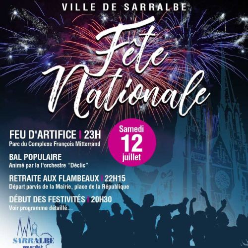 Feu d’artifice samedi 12 juillet