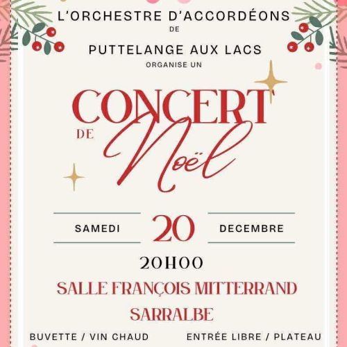 CONCERT DE NOËL DE L'ORCHESTRE D'ACCORDÉONS DE PUTTELANGE-AUX-LACS