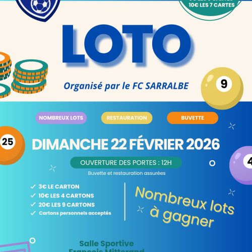 2ème Loto du FC Sarralbe