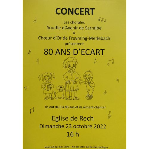 Concert “Souffle d'Avenir“ et “Choeur d'Or“