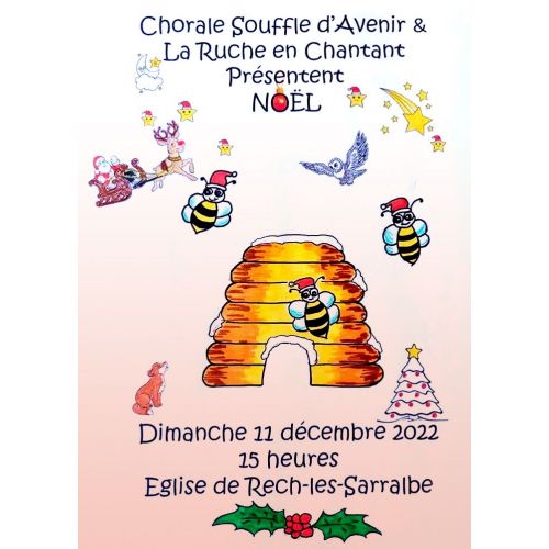 “Souffle d'Avenir” et “La Ruche en chantant”chantent Noël