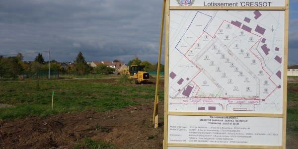 L’aménagement du lotissement Joseph Cressot
