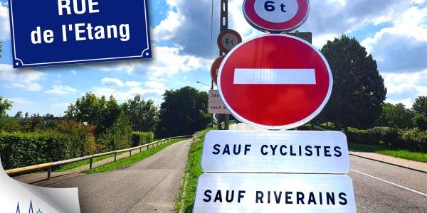 Nouvelle signalisation rue de l'étang